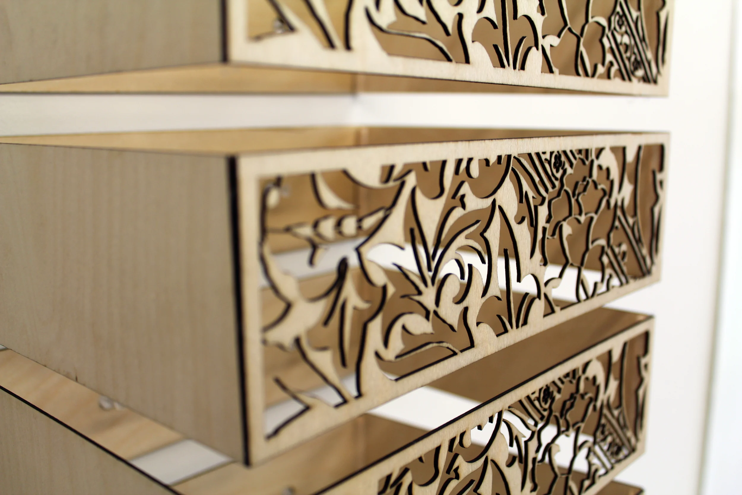 Donald Judd/William Morris study (detail), 2012