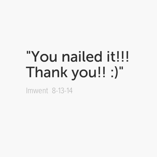 YOU NAILED IT QUOTES –