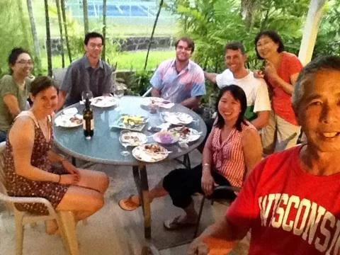 Wonderful meal with (l-r) Shelby, Josh, Keith, Ryan, Josh, Mrs. Ho, Steff, Mr. Ho)