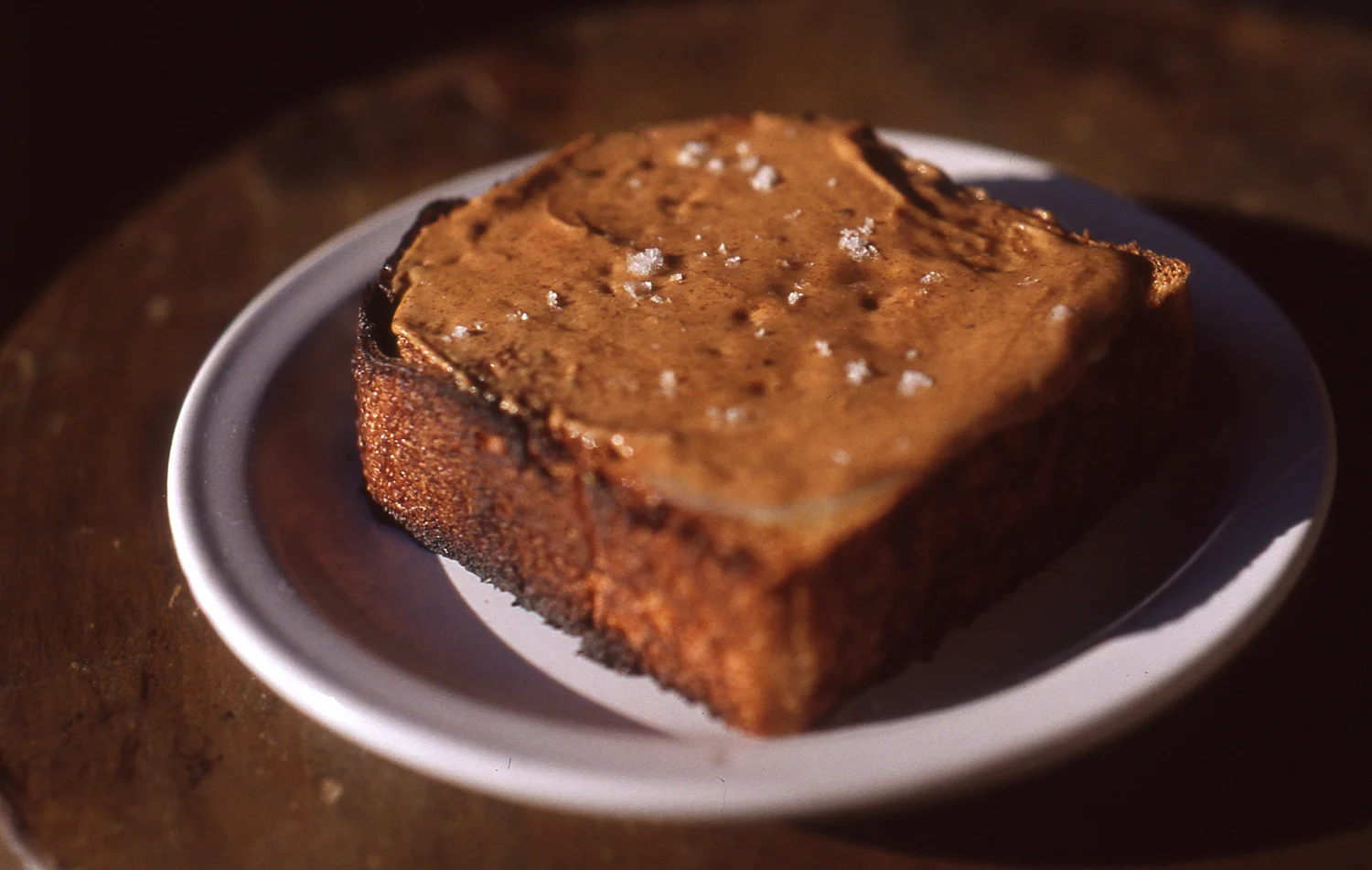Salted Almond Butter on Sourdough from Four Barrel Coffee / San Francisco