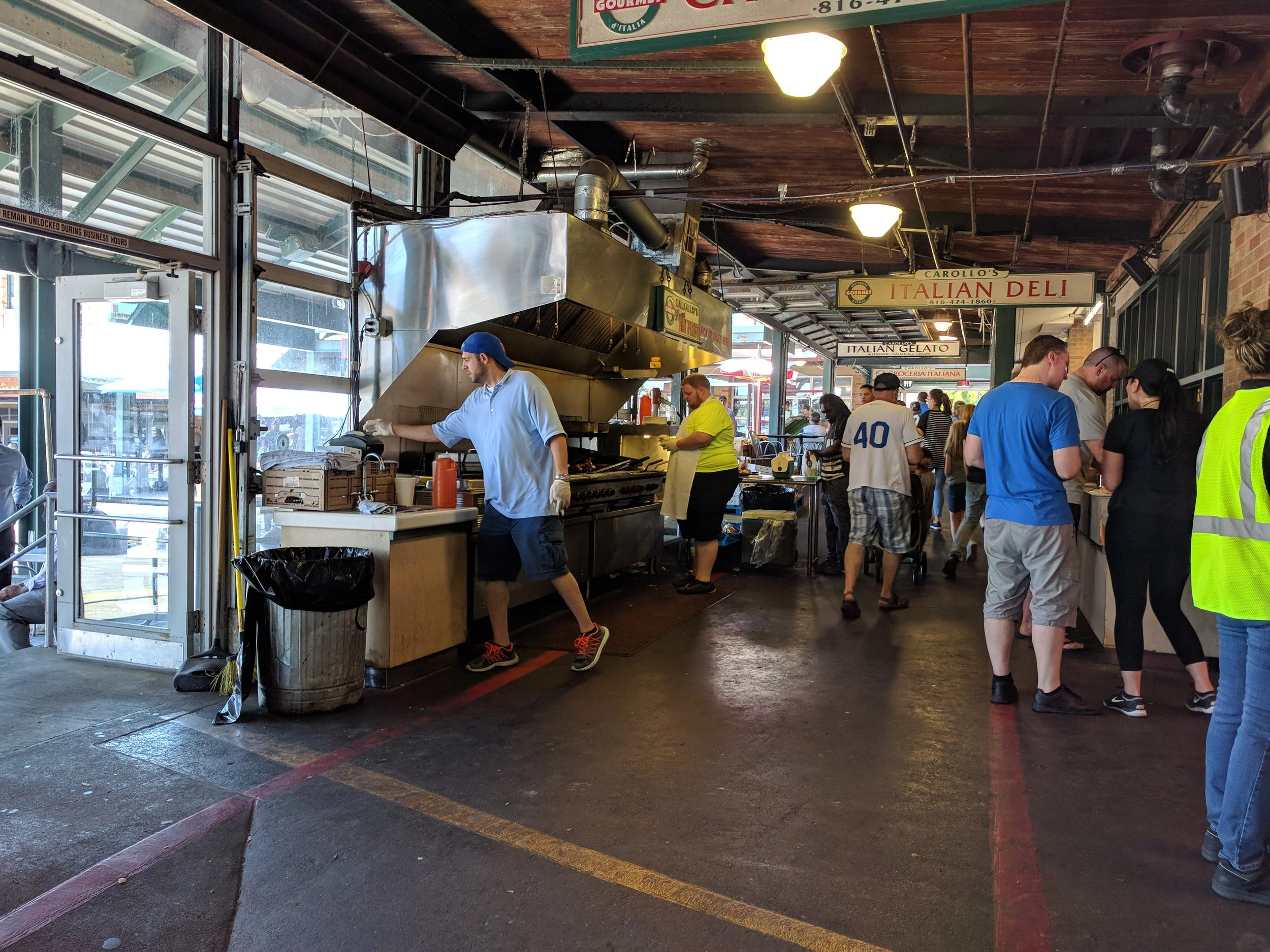 Taken in Kansas City. Open grill at the City Market.