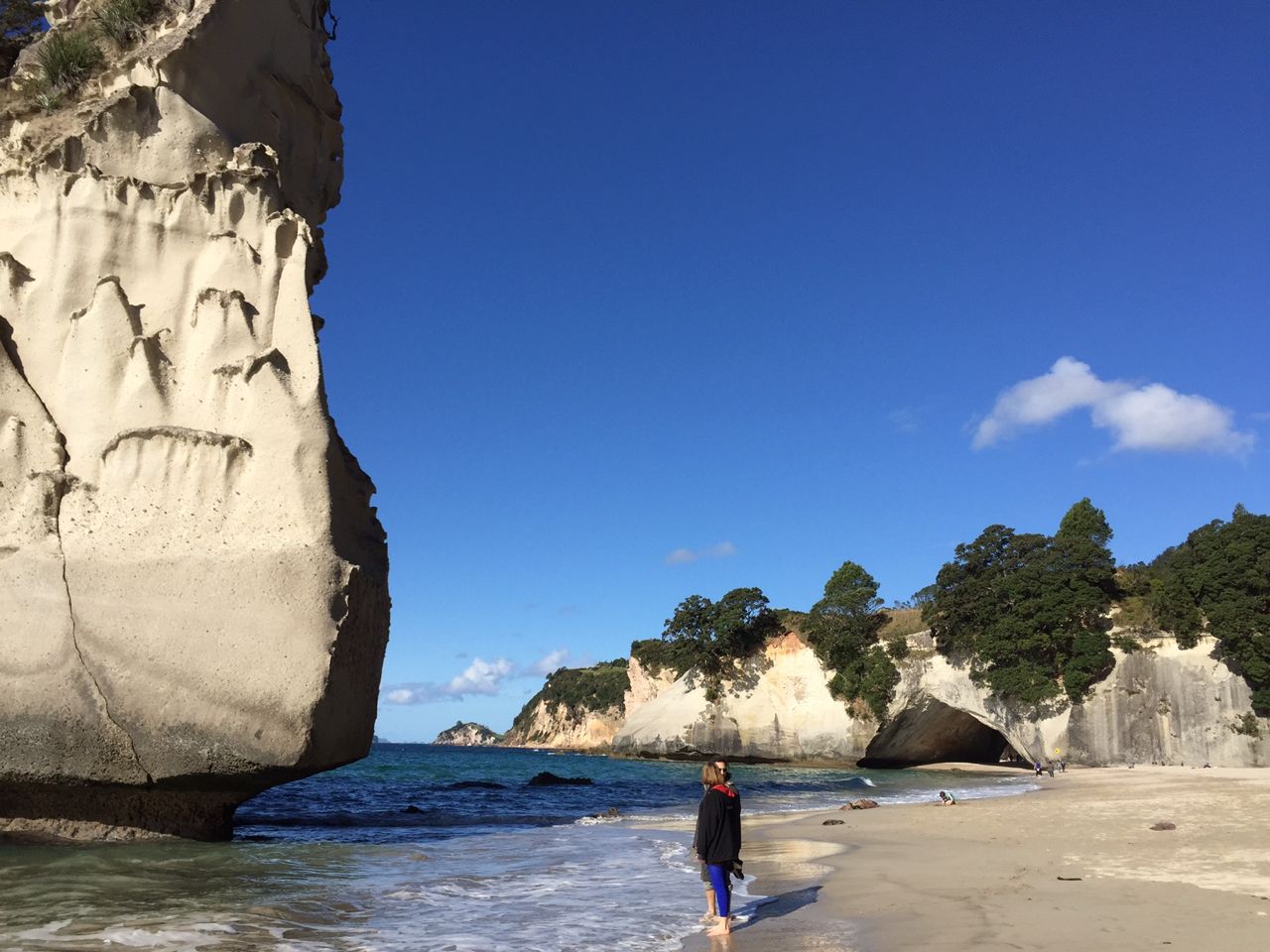More at the beach at Cathedral Cove