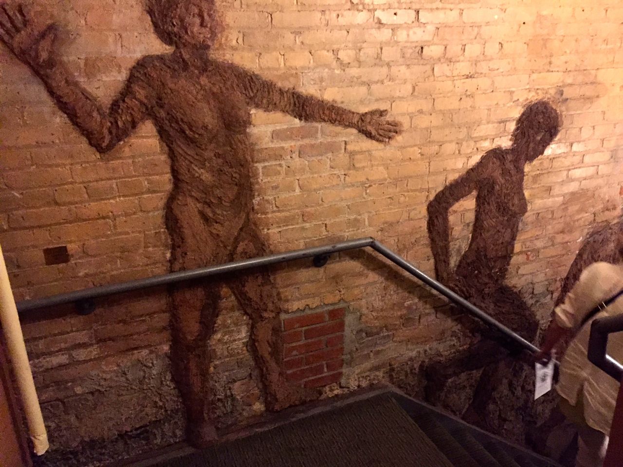 A stairwell at Dixon Place in NYC