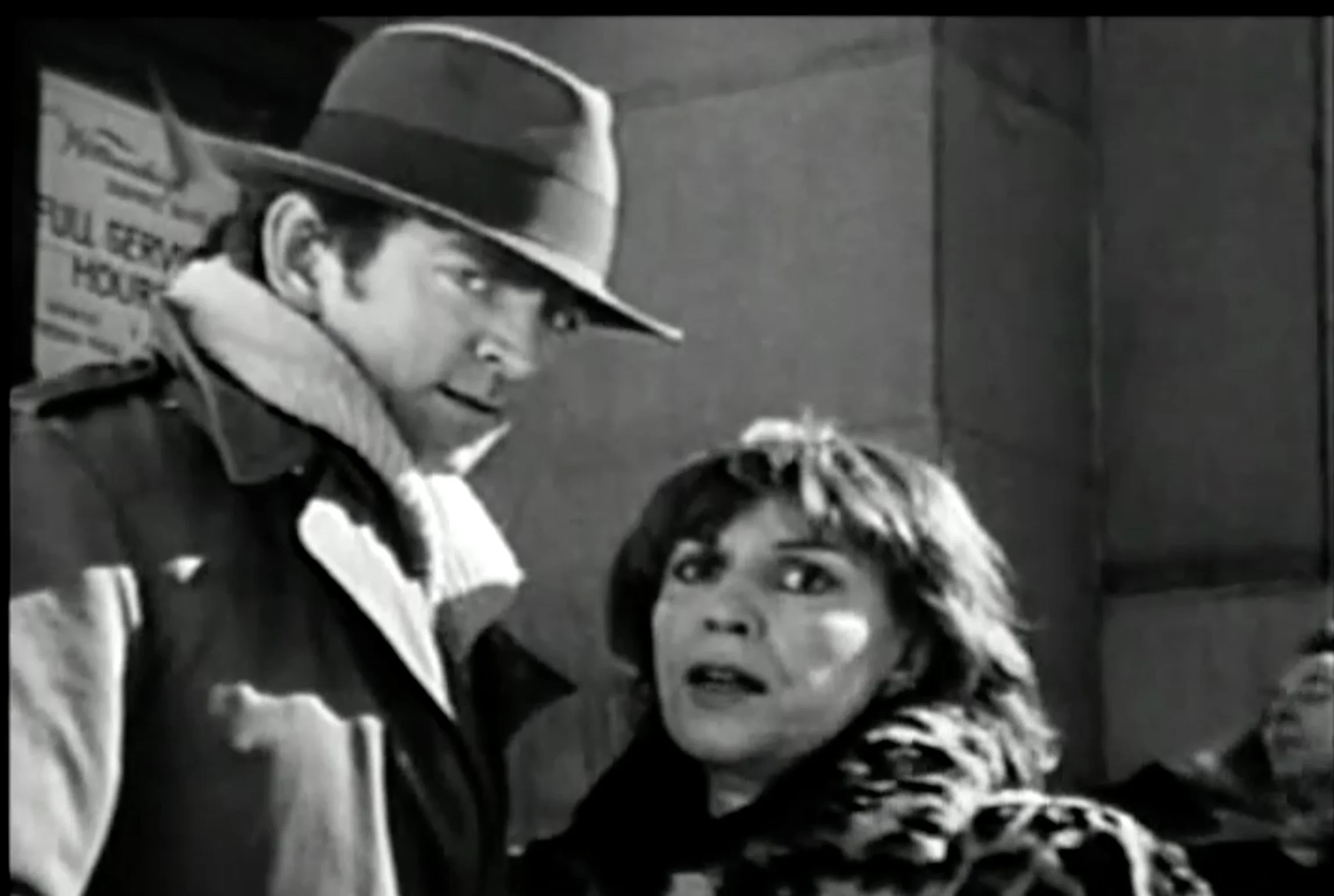 Michael Patrick King and Alice Spivak on the steps of the WIlliamsburgh Savings Bank on Broadway near Peter Luger's