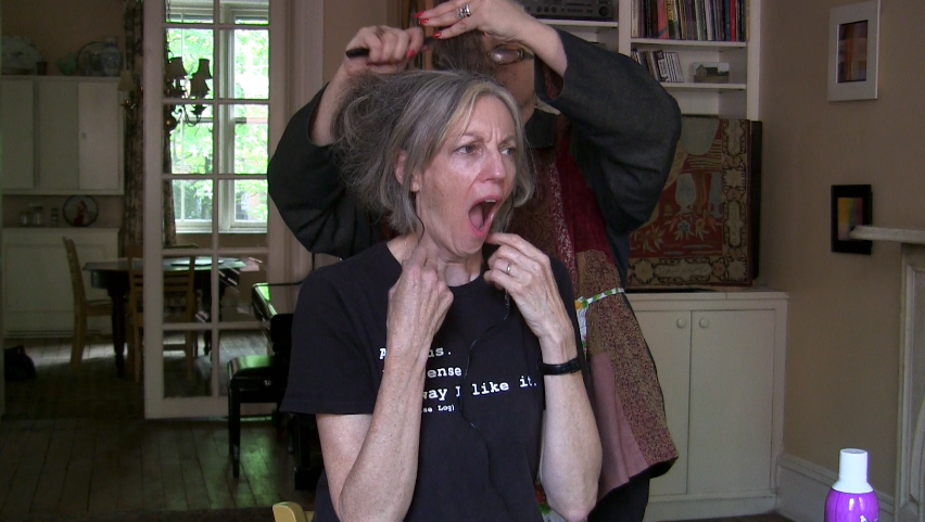 Still from a video starring Maria Bruni and me which will be appearing in its entirety soon.
