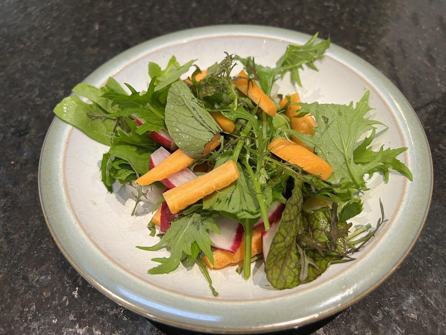 Lunch fresh from the allotment