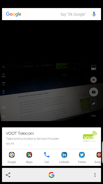 Voice search the internet with Google Now