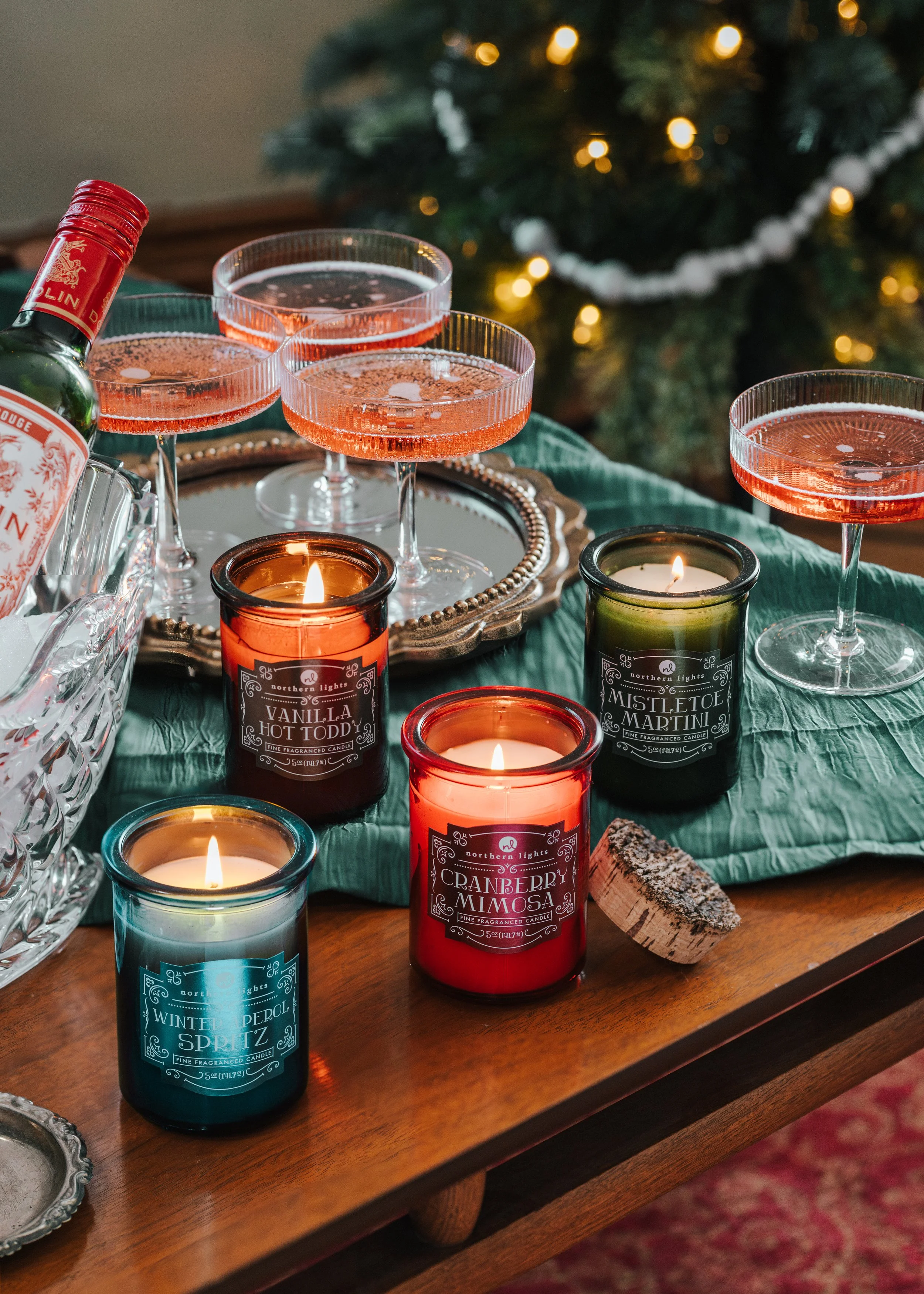 spirits w drinks - garland lit mistletoe focus 2.jpg