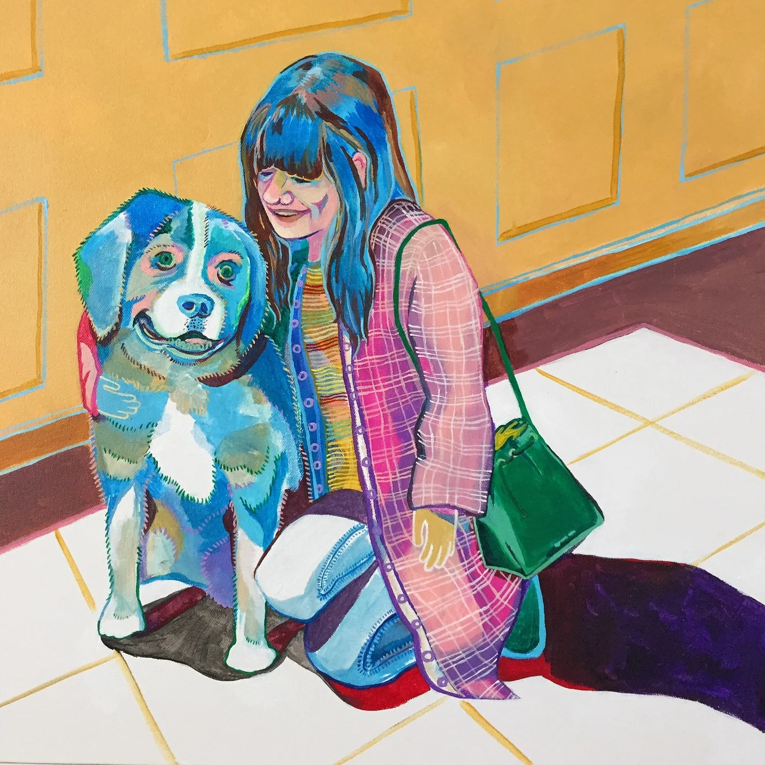 Julia &nbsp;&nbsp;&nbsp; 24" x 24" &nbsp; &nbsp; Acrylic on canvas &nbsp; &nbsp; 2015