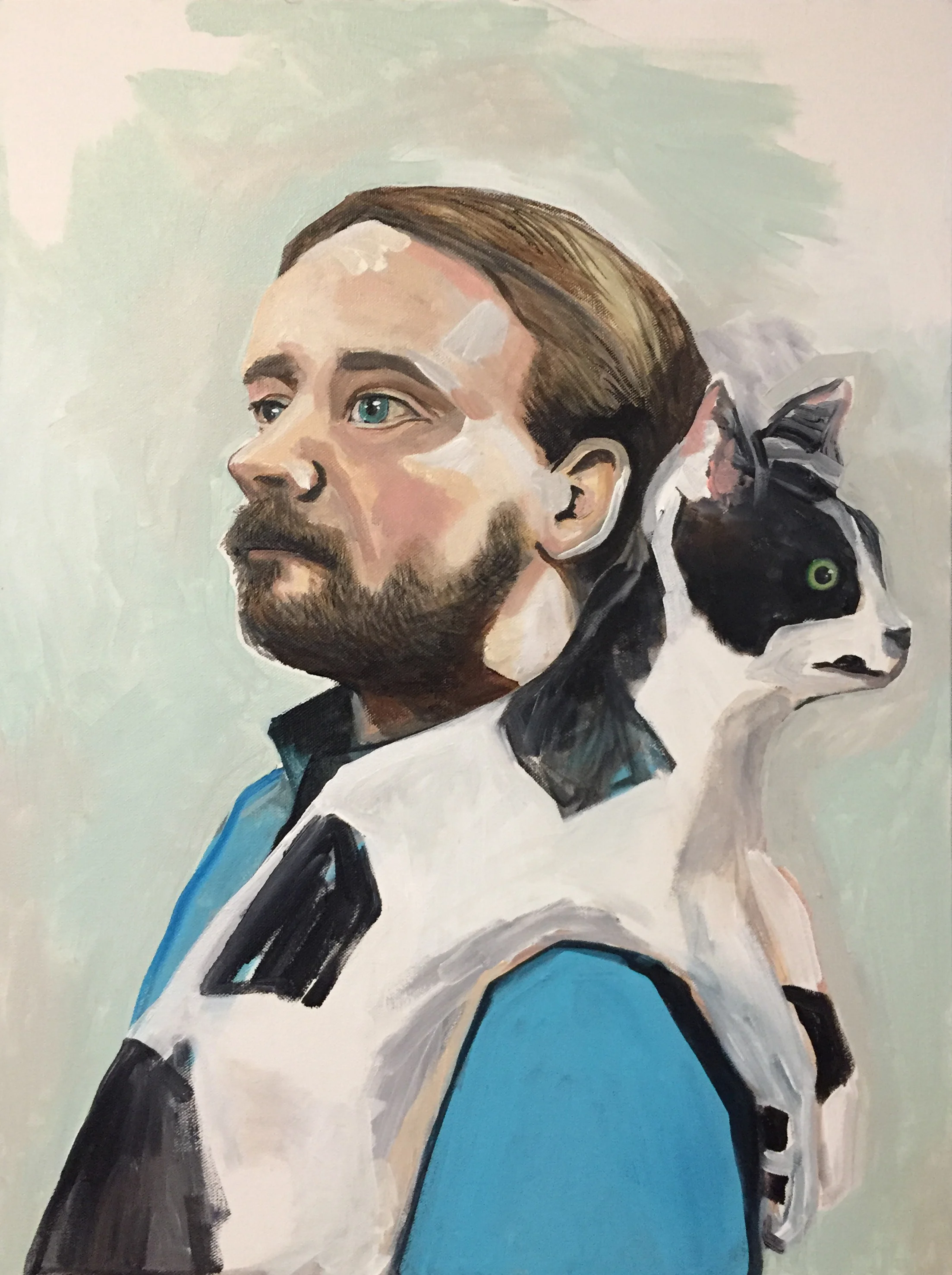 Kittens &nbsp;&nbsp; 18" x 24" &nbsp; &nbsp; Acrylic on canvas &nbsp; &nbsp; 2016