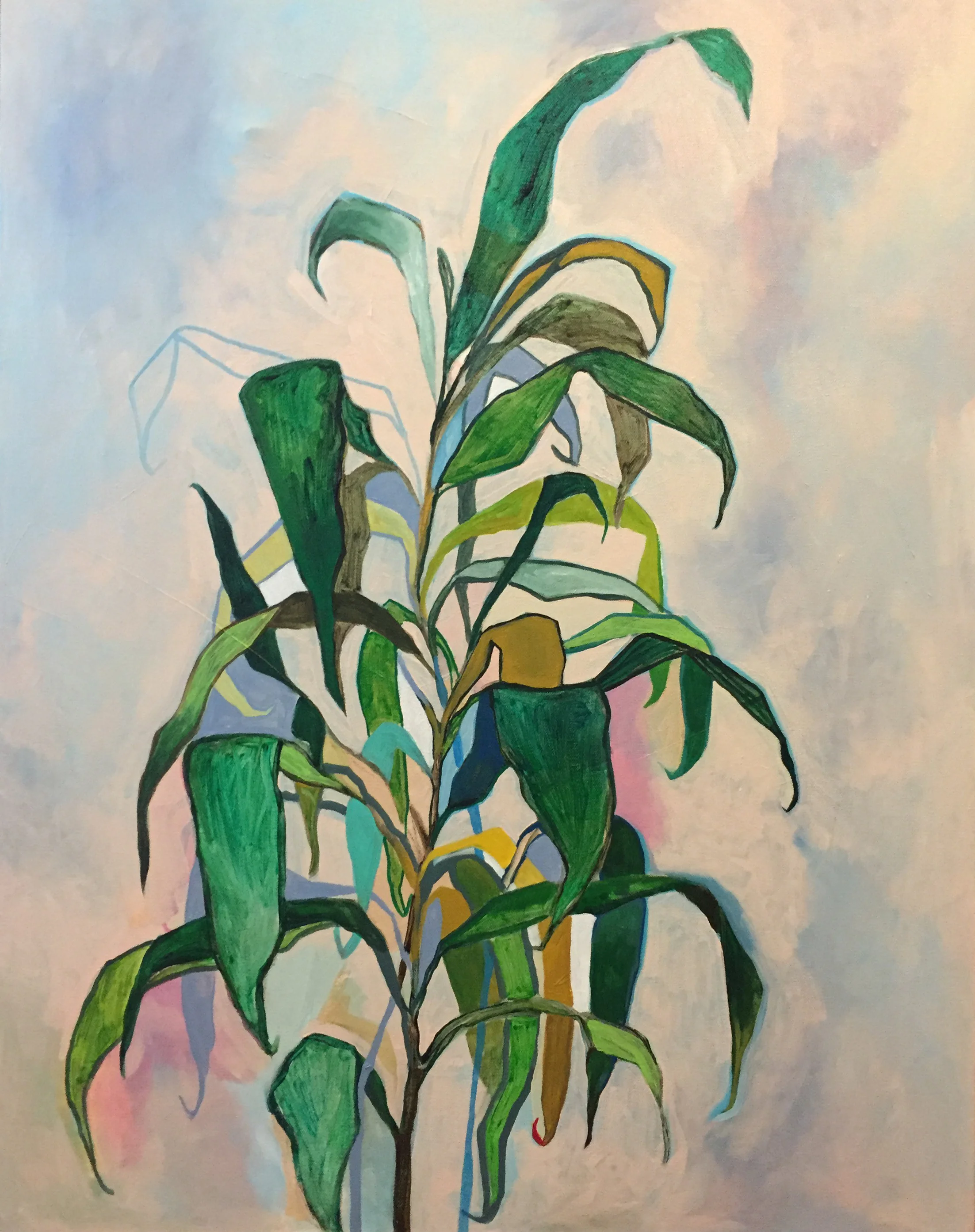 Plant Study &nbsp; &nbsp; 18" x 36" &nbsp; &nbsp; Acrylic on canvas &nbsp; &nbsp; 2016