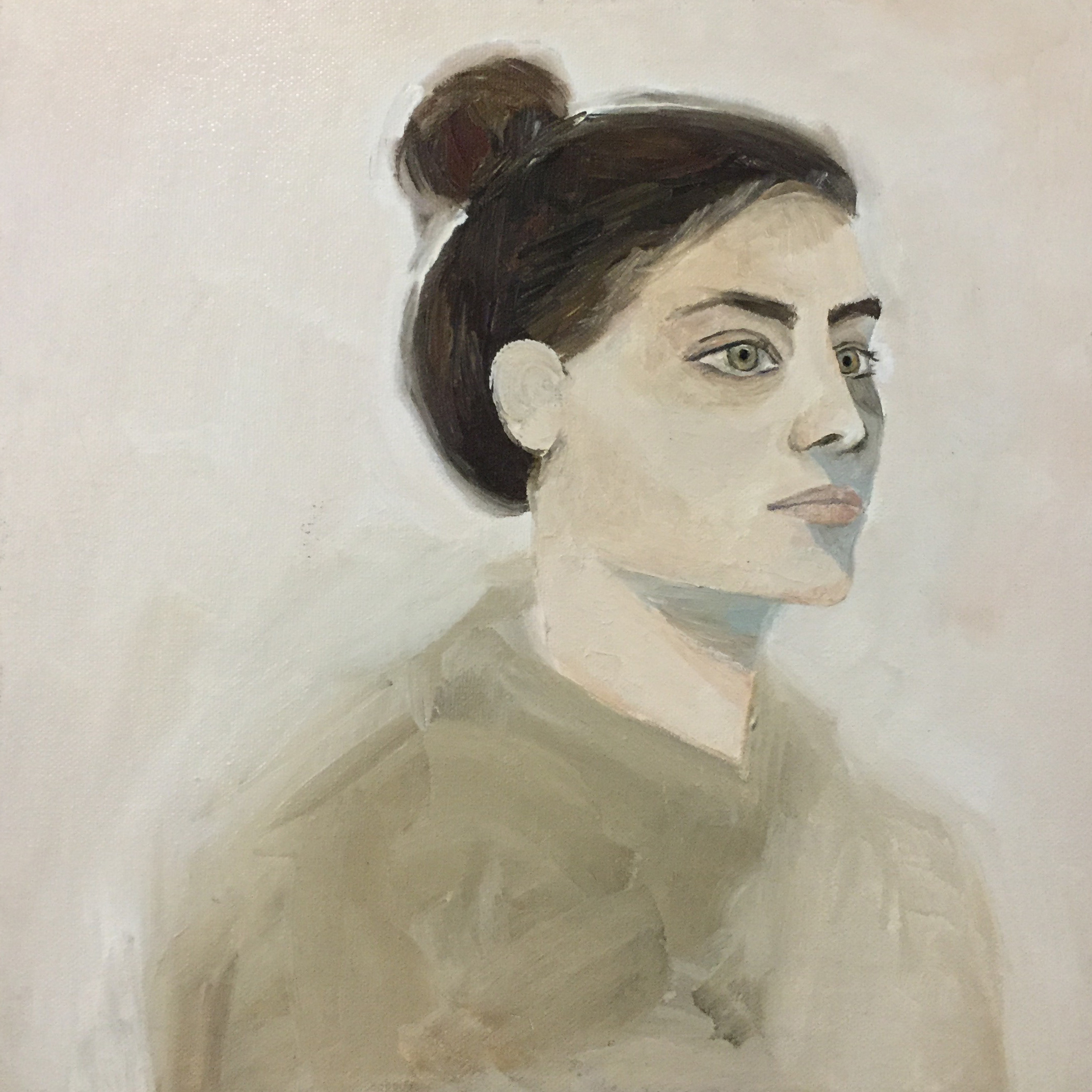 Alexa Study &nbsp; &nbsp;&nbsp;10" x 10" &nbsp; &nbsp;&nbsp;Acrylic on canvas &nbsp; &nbsp;2015