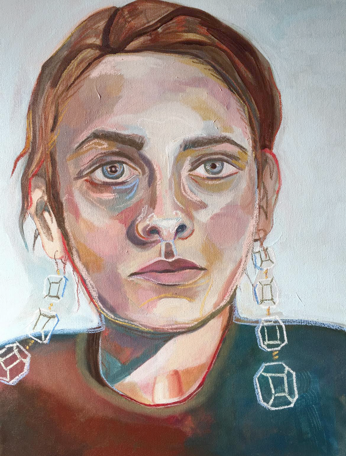 Boy's Club &nbsp; &nbsp; 18"x24" &nbsp; &nbsp; Acrylic and pastel on canvas &nbsp; &nbsp; 2016