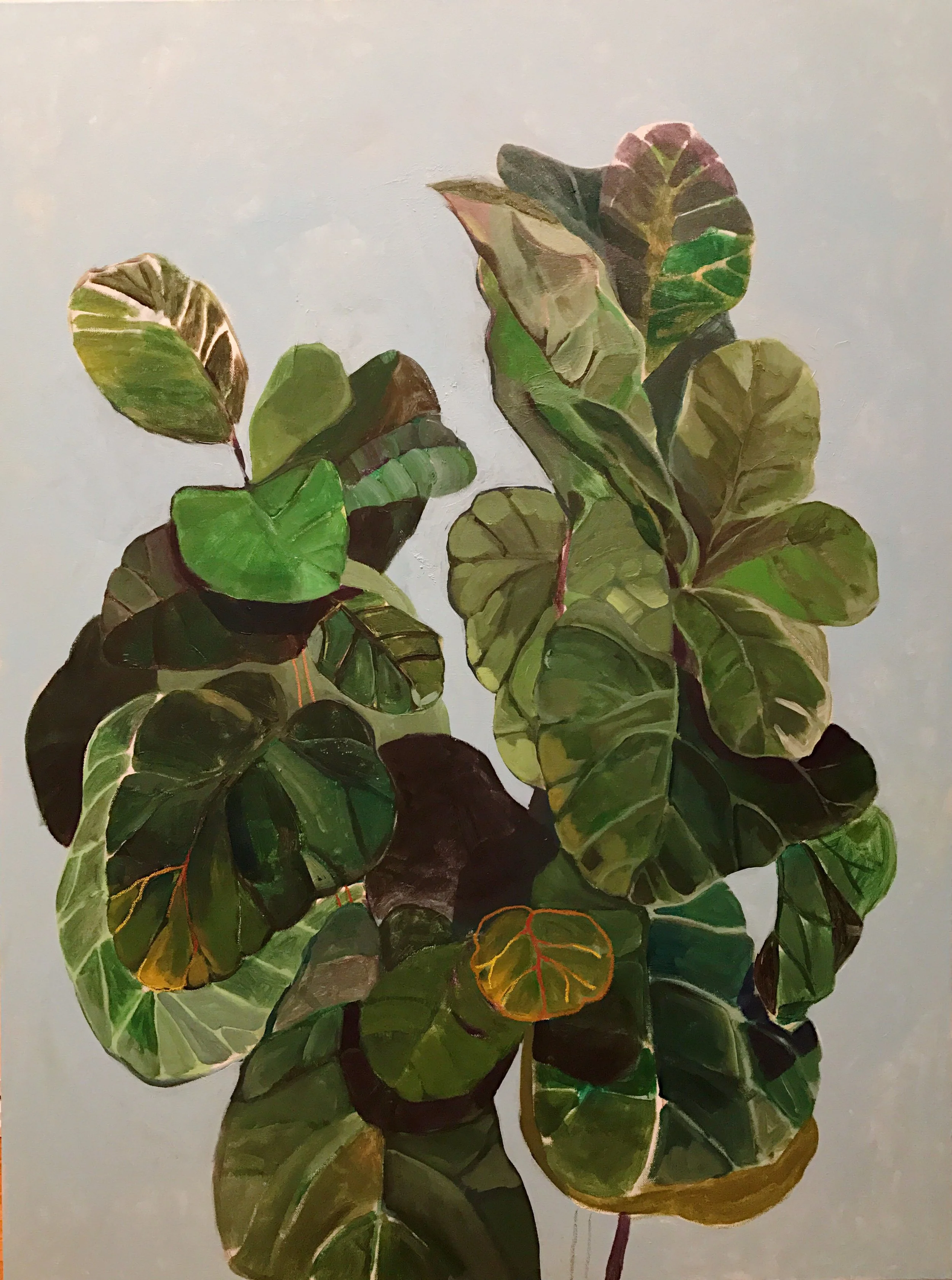 Fiddle Tree &nbsp; &nbsp;36"x 48" &nbsp; Mixed Media on canvas &nbsp; &nbsp;2017