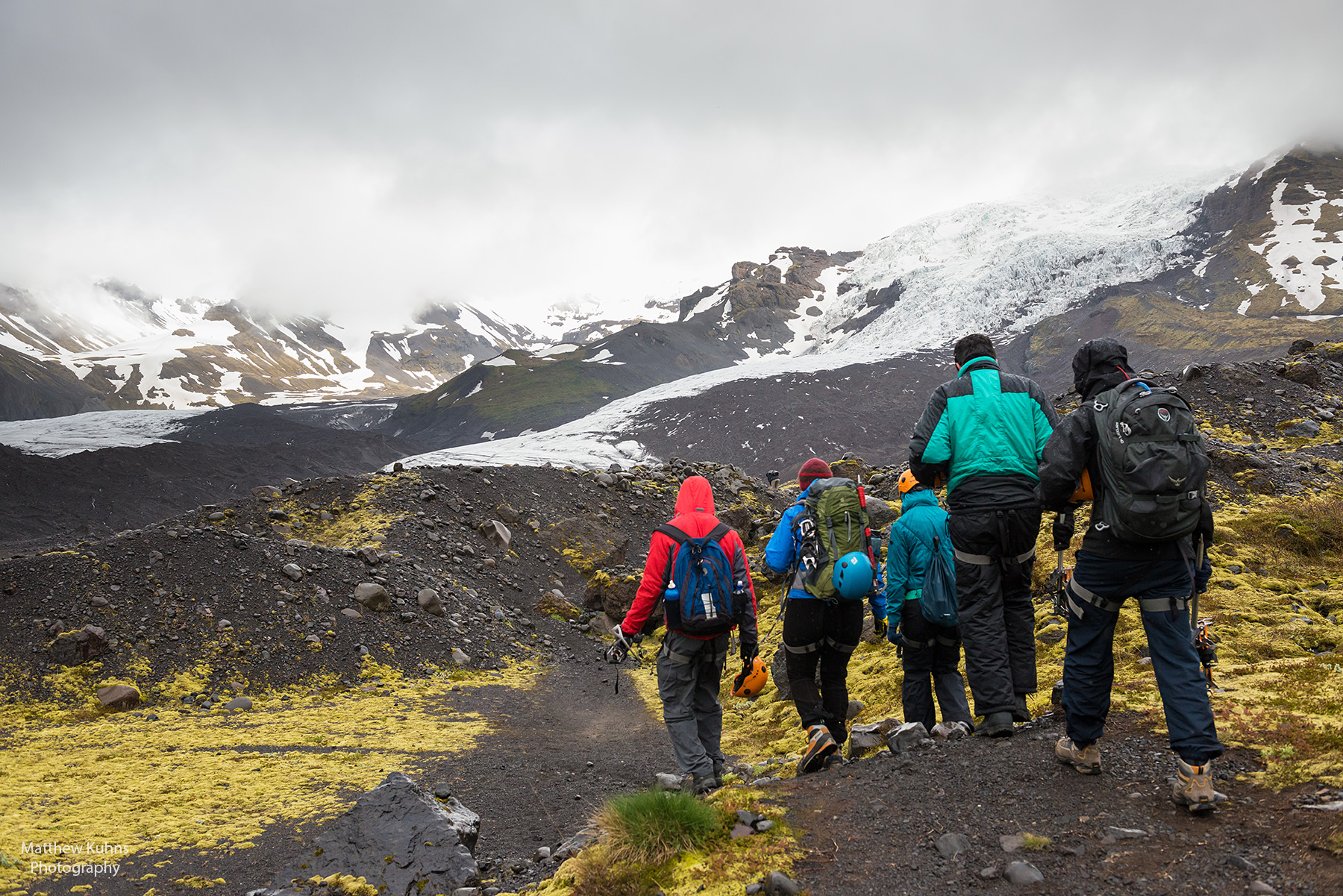 Click to Enlarge: The beautiful hike to the glacier.