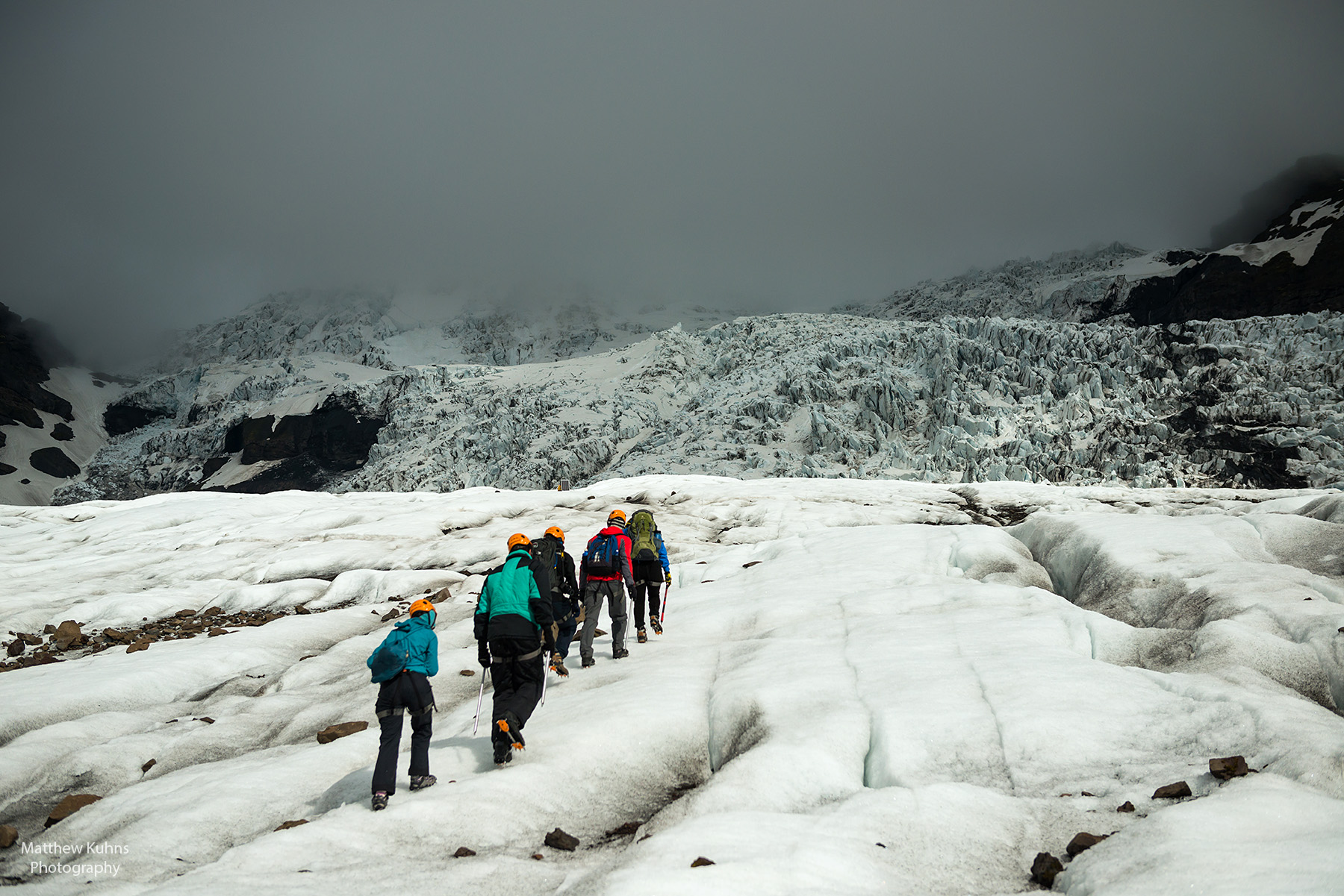 Click to Enlarge: Getting closer to the icefall.