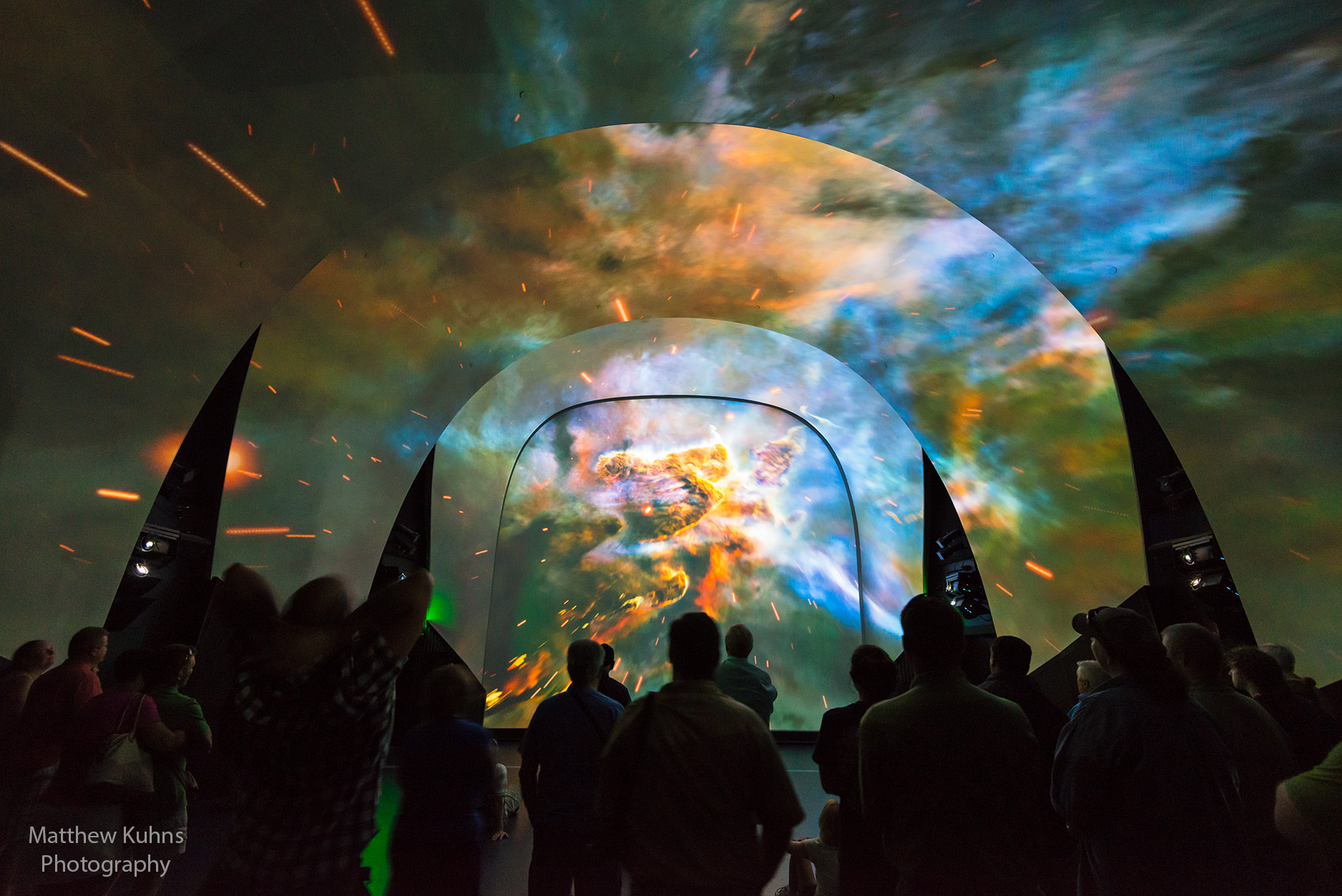 Transporting the audience through time and space....back to when the Space Shuttles flew.....