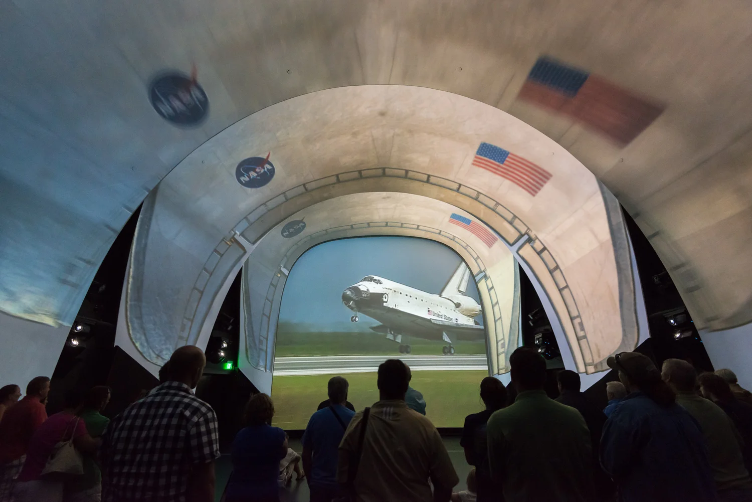 The last landing of Atlantis. 