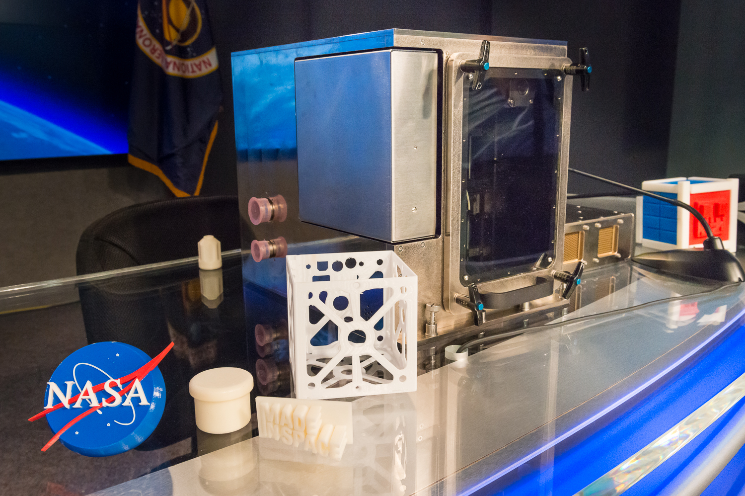 The space 3D printer showing its sexy side. 