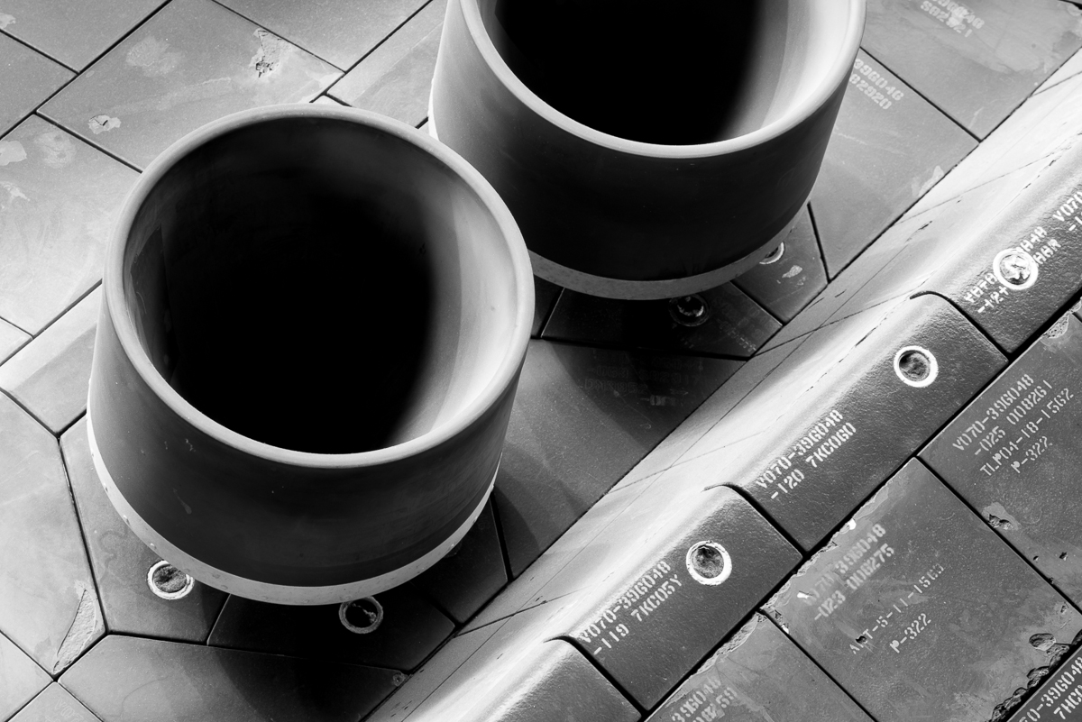 Detail image of small aft thrusters.