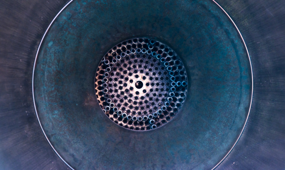 Space Shuttle Main engine, the pattern of inlets help reduce stress on the nozzle.