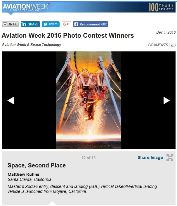 Aviation Week Photo Contest 2nd Place