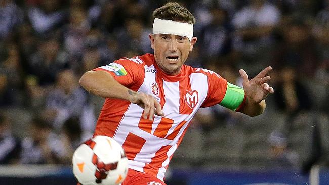   Melbourne Heart, will ride the emotion of Harry Kewell’s final game.  image - News Limited 