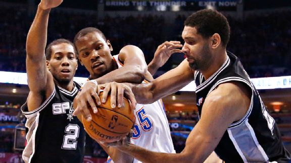   San Antonio Spurs vs. Oklahoma City - NBA Conference Finals - Live this week on ESPN  image - supplied 