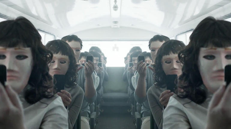   A scene from Black Mirror  image copyright -  House of Tomorrow productions  