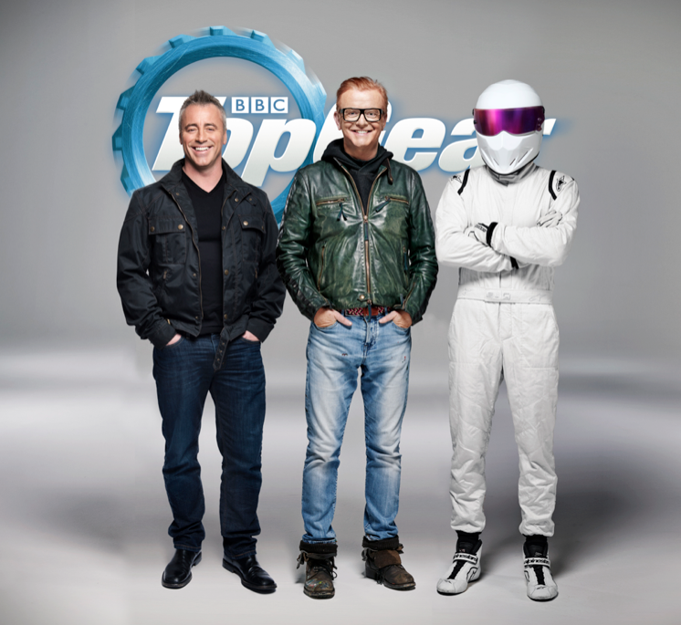   Matt LeBlanc, Chris Evans and the Stig  image - supplied/BBCWorldwideANZ 