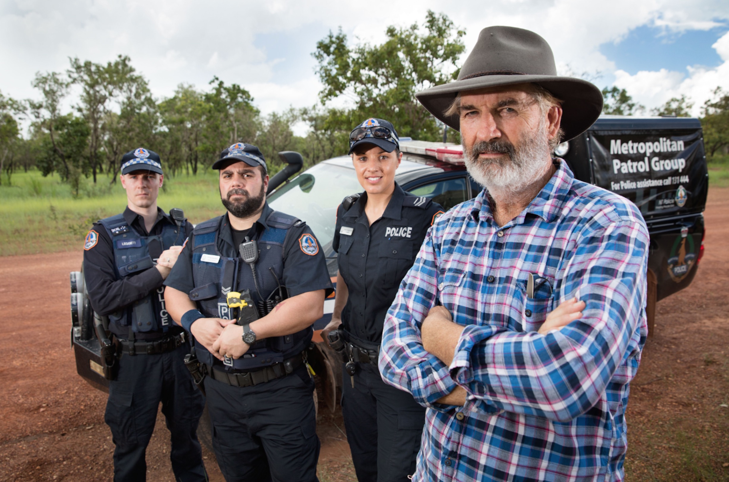   John Jarratt and the Territory Cops  image - supplied/Ten Network 