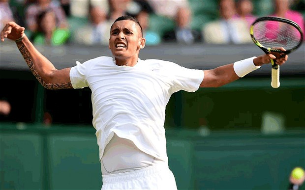   Nick Kyrgios  image source - Telegraph.co.uk 