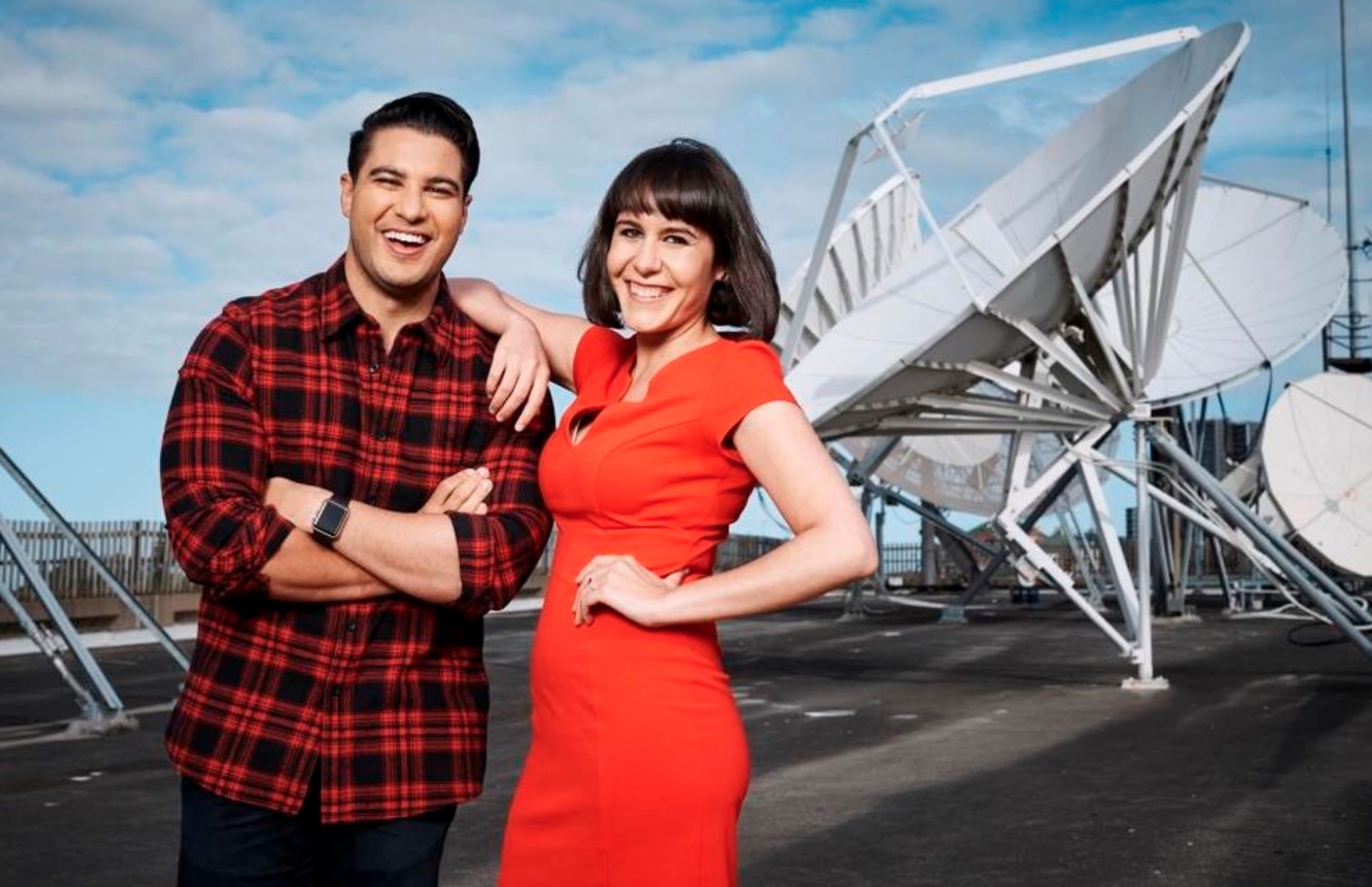   The Feed co-hosts Marc Fennell and Jeannette Francis  image source - SBS 