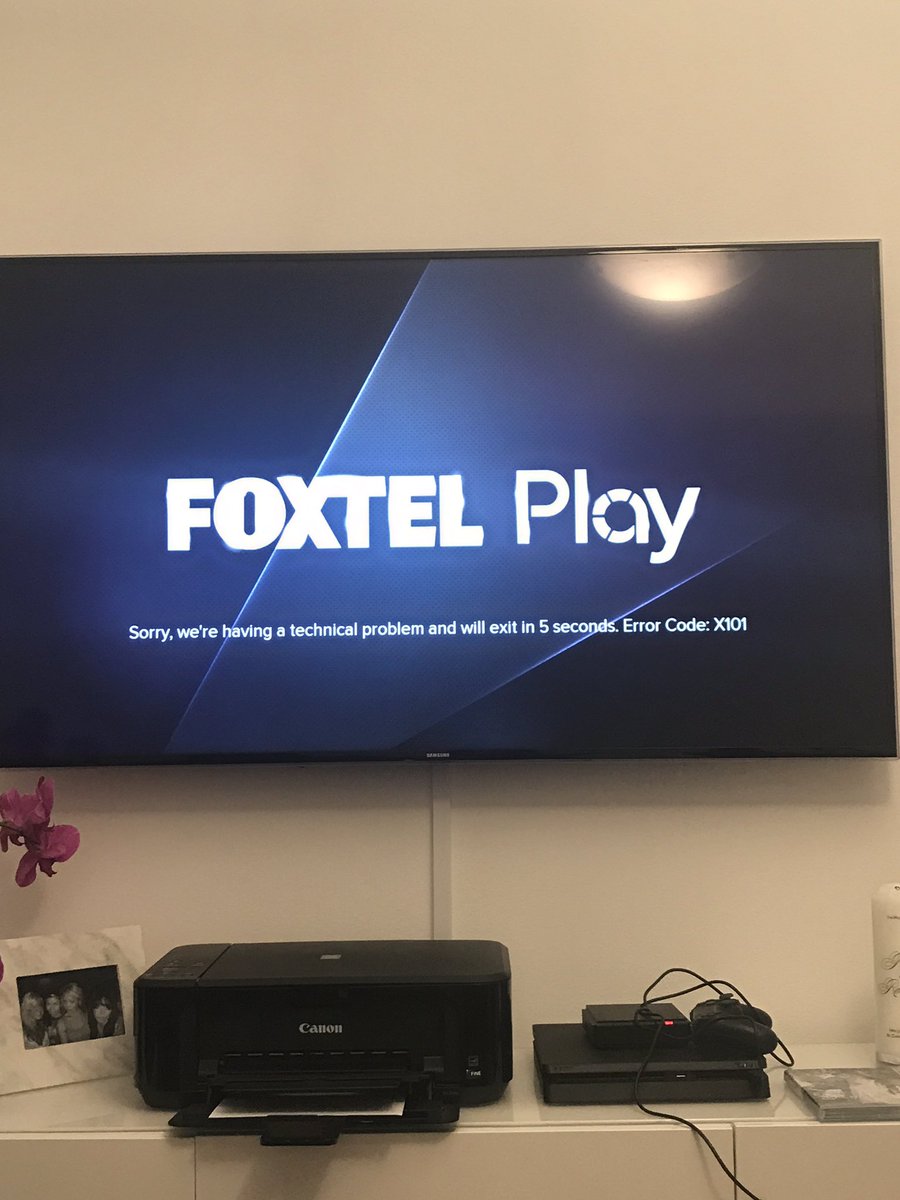   One of the many customers unable to access their Foxtel streaming service.  Image source -  Twitter  