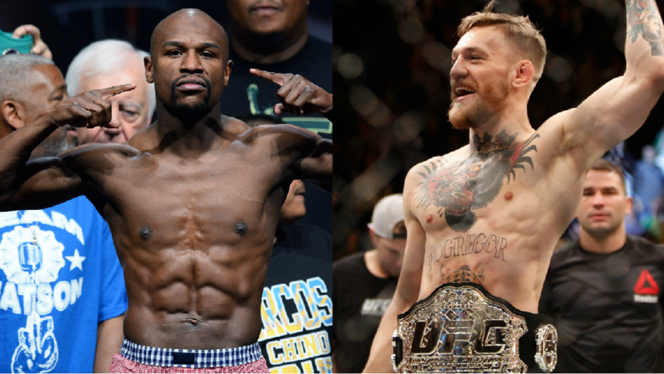  Floyd Mayweather Jr. and Conor McGregor  images - SportingNews 