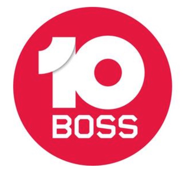   A third version of the 10 Boss logo which is currently being used.  