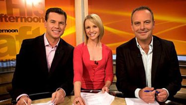 Mark Ferguson, Katrina Blowers & Andrew Daddo hosted the short-lived THISafternoon