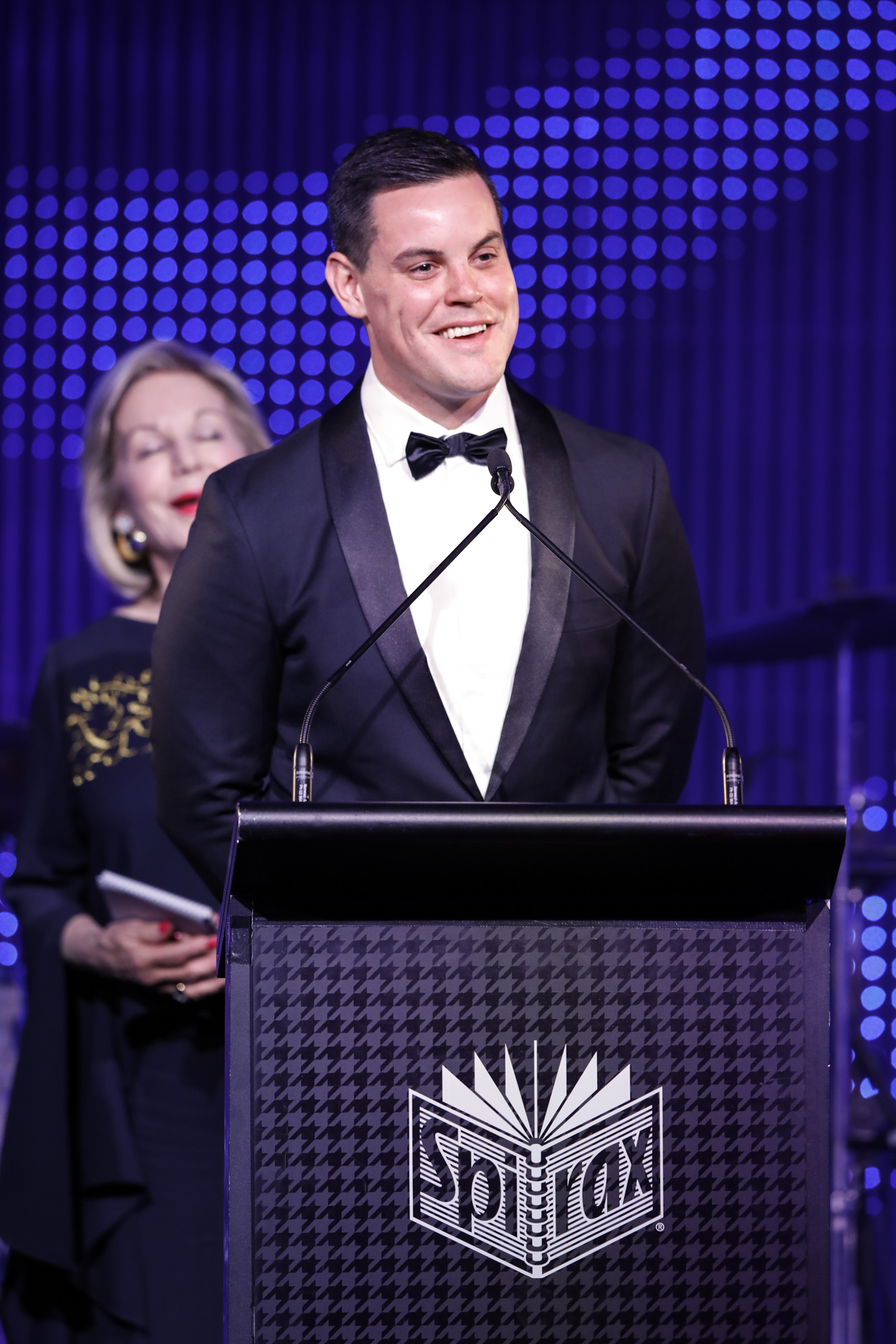  Chris O’Keefe accepting his award for  Journalist of the Year    PHOTO: The Kennedy Awards 