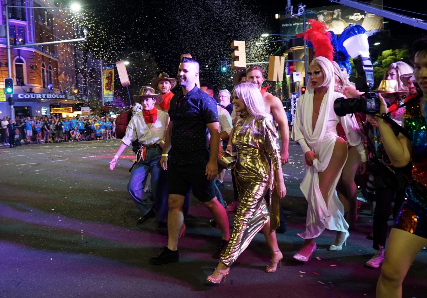   Kylie Minogue participates in the 2019 parade  image - SBS 