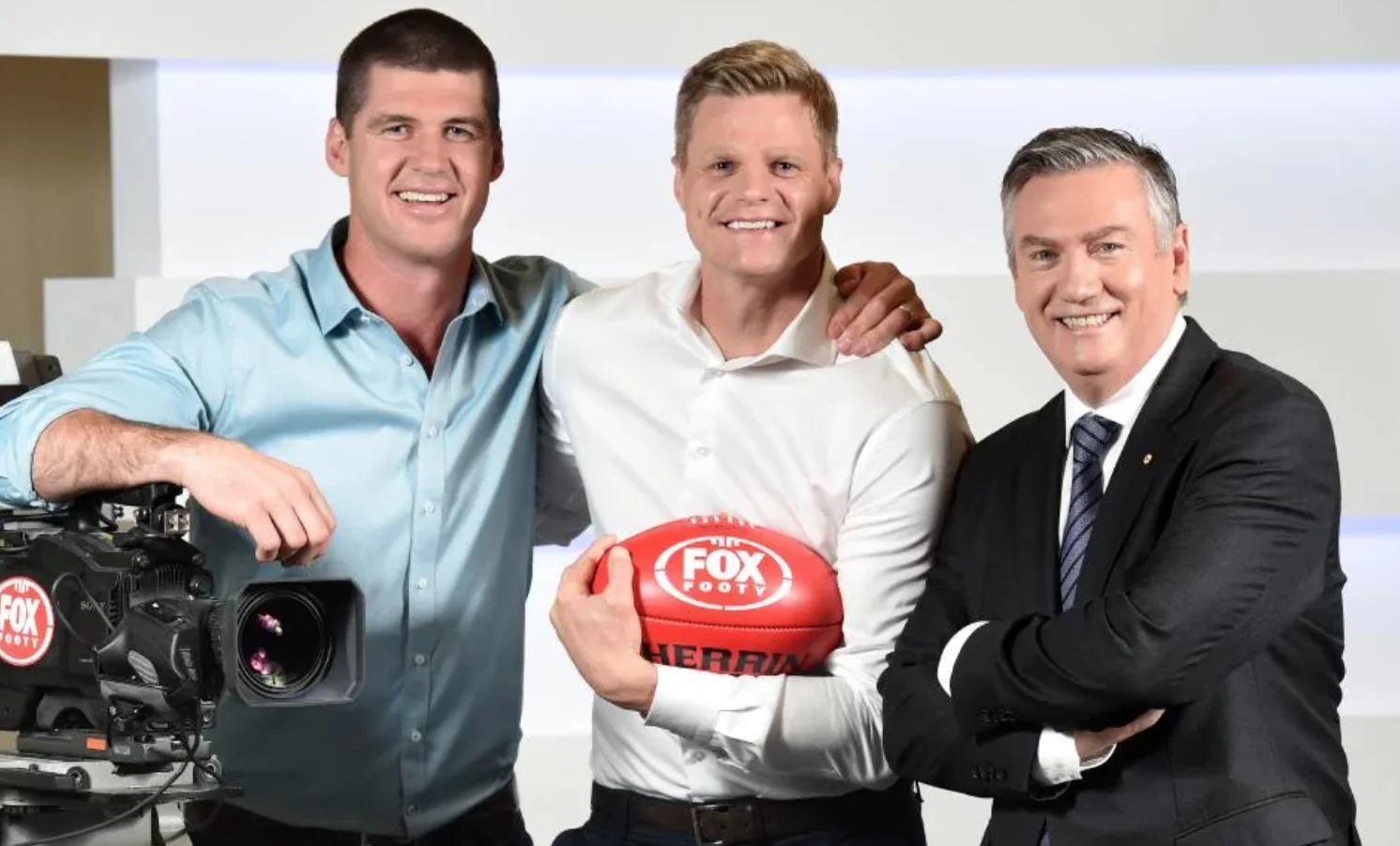 Jonathan Brown, Nick Riewolt and Eddie McGuire