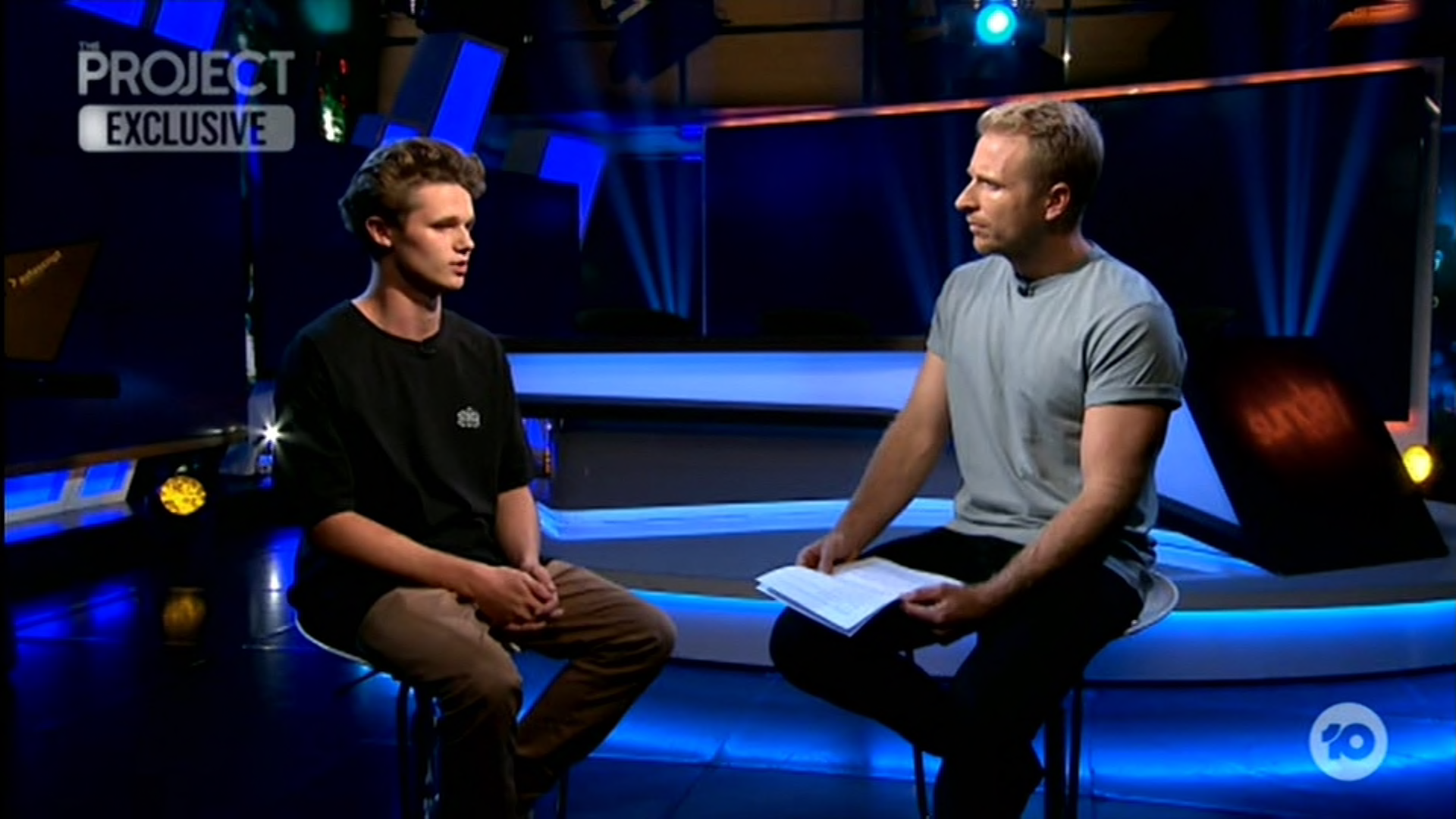 Will Connolly with Hamish MacDonald