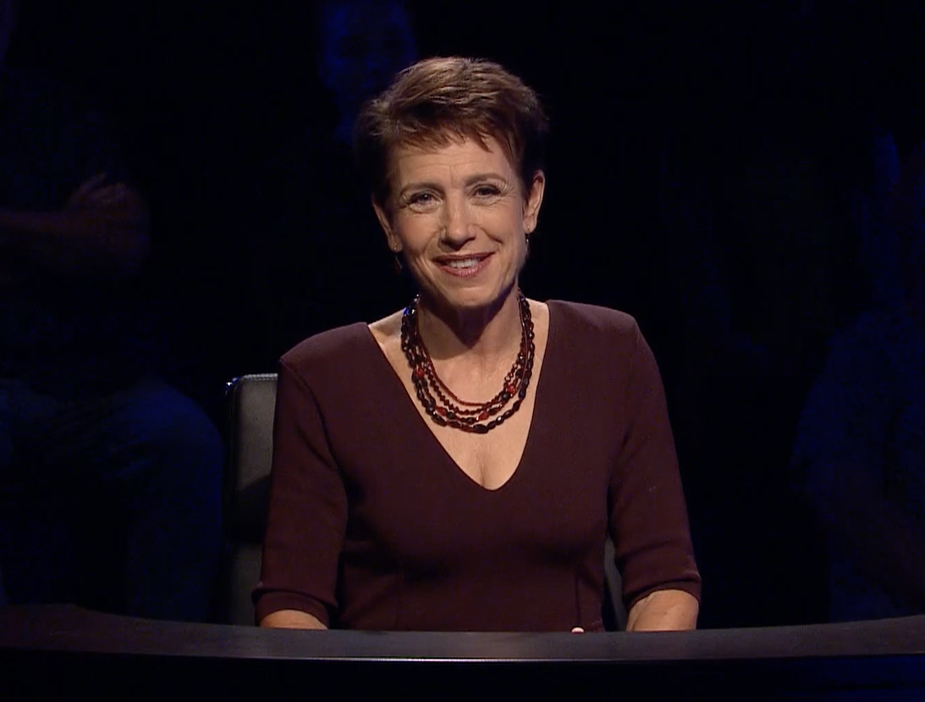   Jennifer Byrne hosting episode 1 of MASTERMIND  