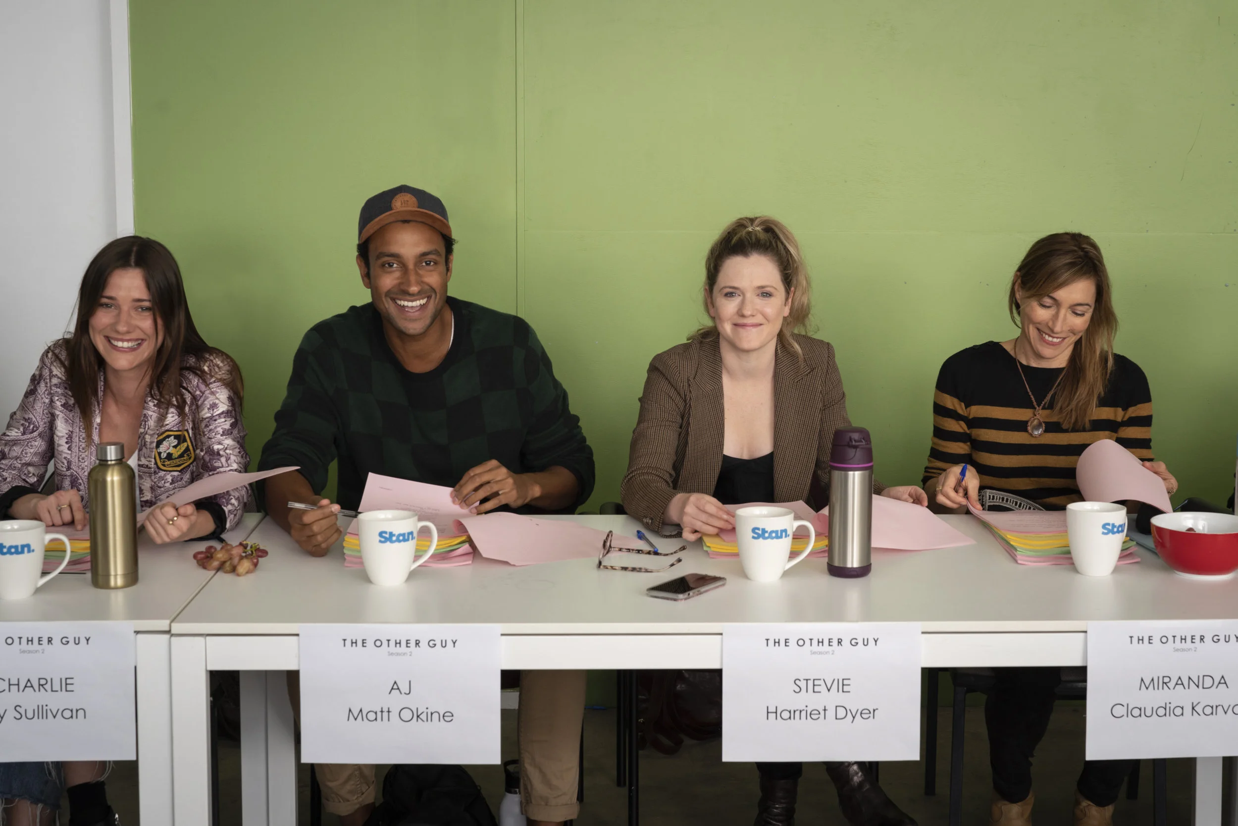 Valene Kane, Matt Okine, Harriet Dyer and Claudia Karvan image - STAN