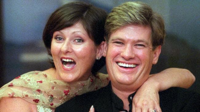   Simon Gallaher and wife Lisa Gallaher in 2003   PHOTOT: news.com.au 