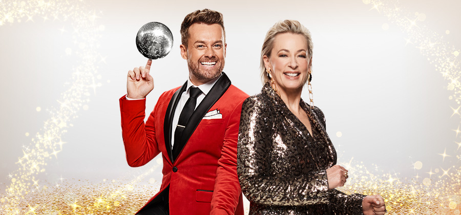   Grant Denyer and Amanda Keller host DANCING WITH THE STARS, which has been renewed by Channel 10 for another season   PHOTO: 10 