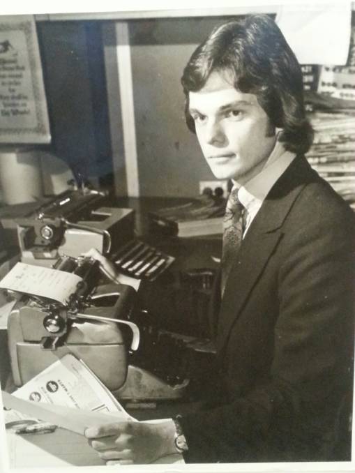  Robert Penfold as a reporter in the ‘70s   PHOTO: The Campbelltown-MacArthur Advertiser 