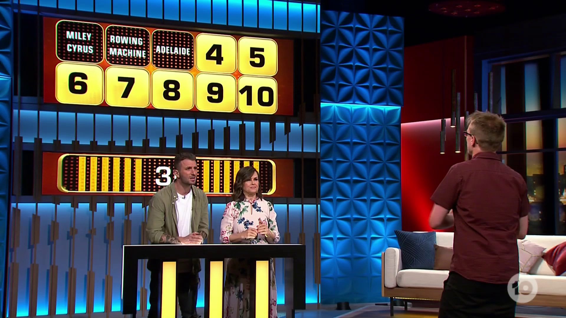   Andrew shocked host Grant Denyer with his precision clues.  