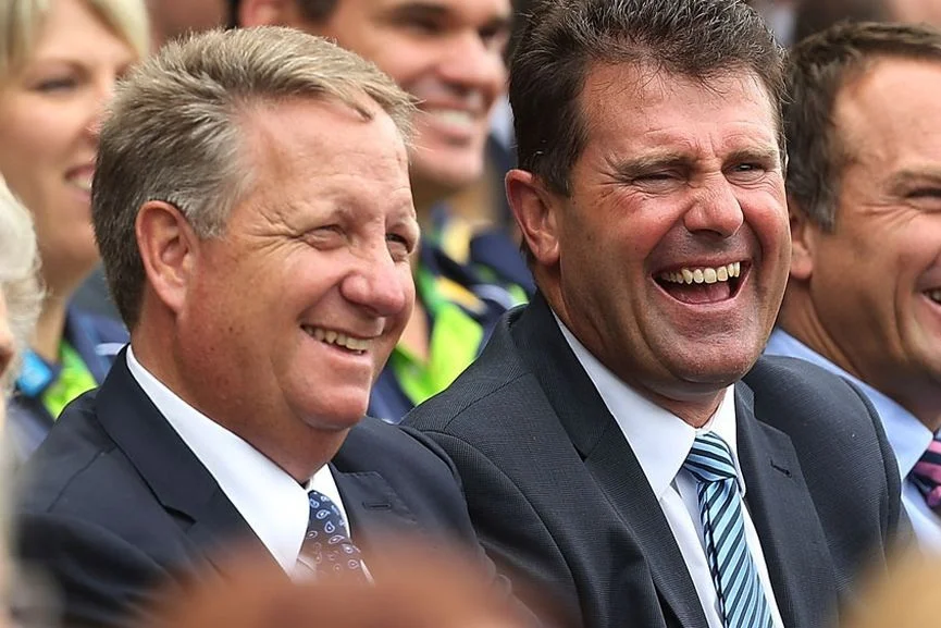 Mark Taylor and Ian Healy. image - Getty