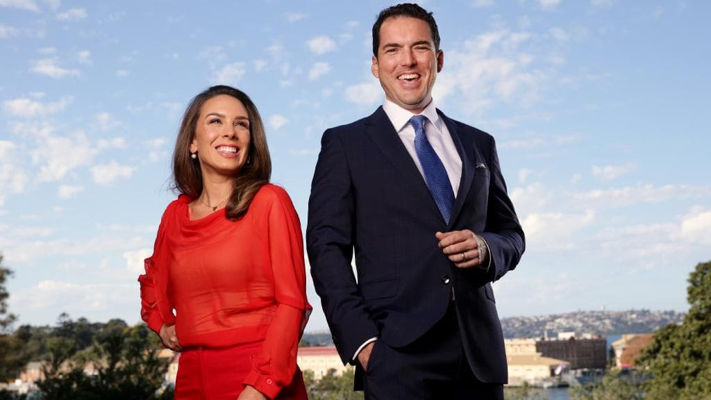 Laura Jayes and Peter Stefanovic images - Daily Telegraph