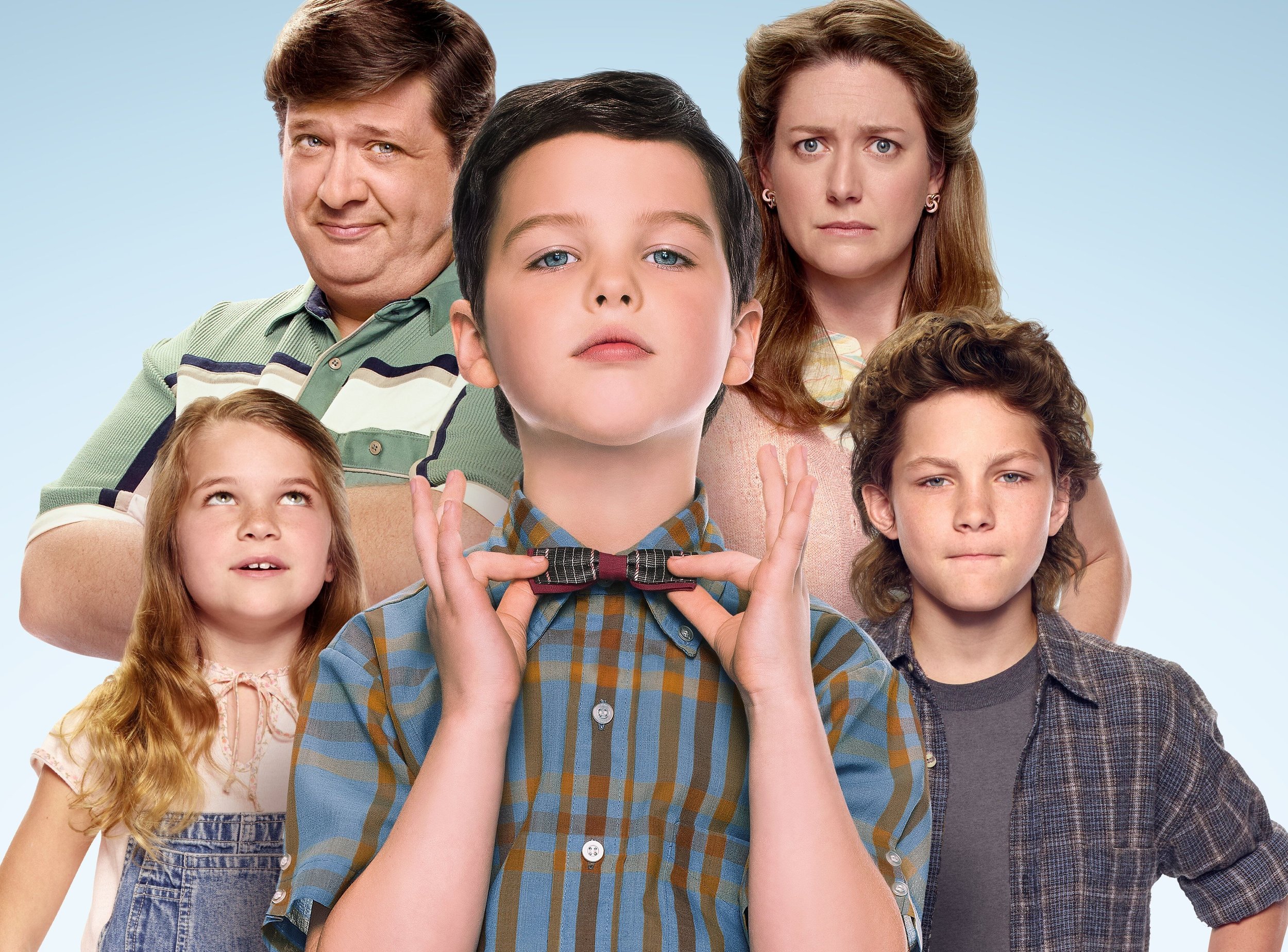  The cast of  Young Sheldon   PHOTO: Nine 